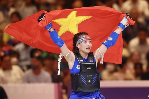 Phạm Thị Phương giành Huy chương vàng đầu tiên cho Việt Nam ở môn Kun Bokator.